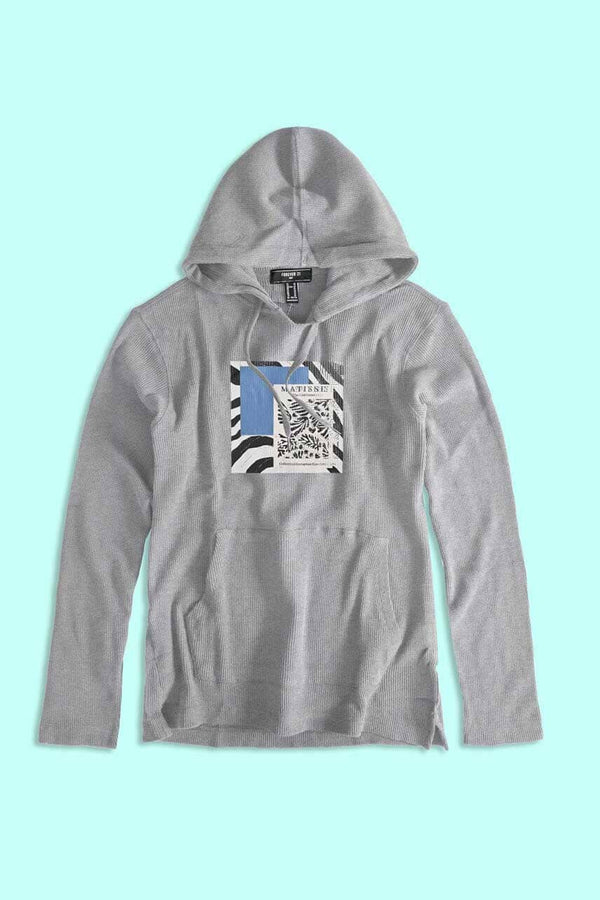 elo Forever Men's Matisse Printed Pullover Hoodie Heather Grey