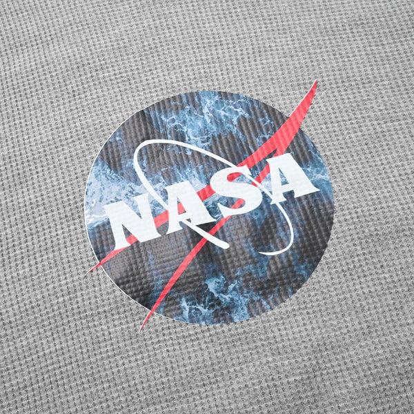 Elo Forever Men's Nasa Printed Pullover Hoodie Heather Grey
