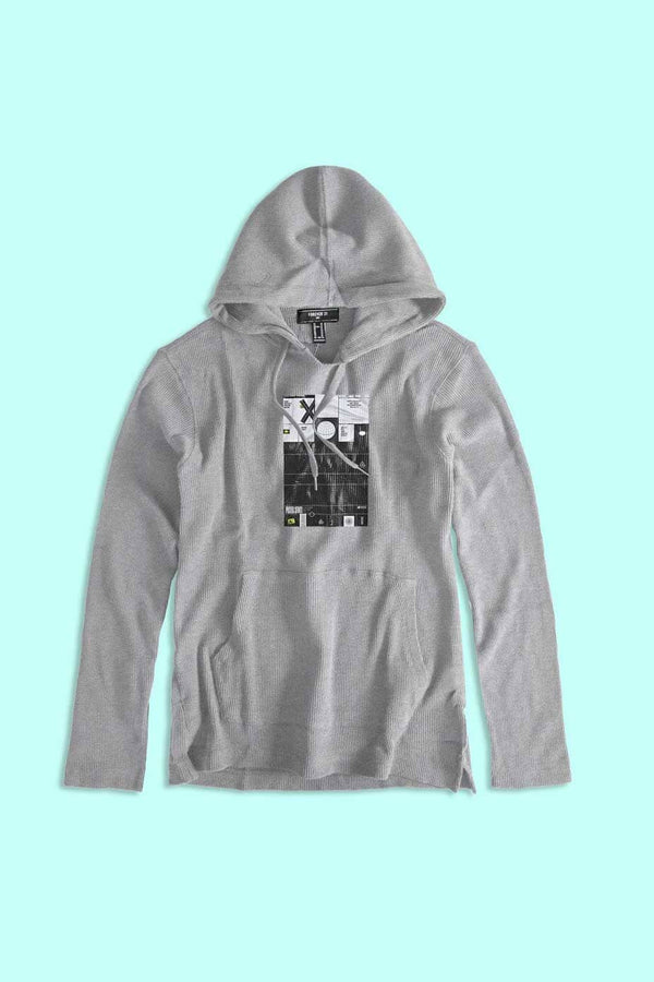 elo Forever Men's Poster Series Printed Pullover Hoodie Heather Grey