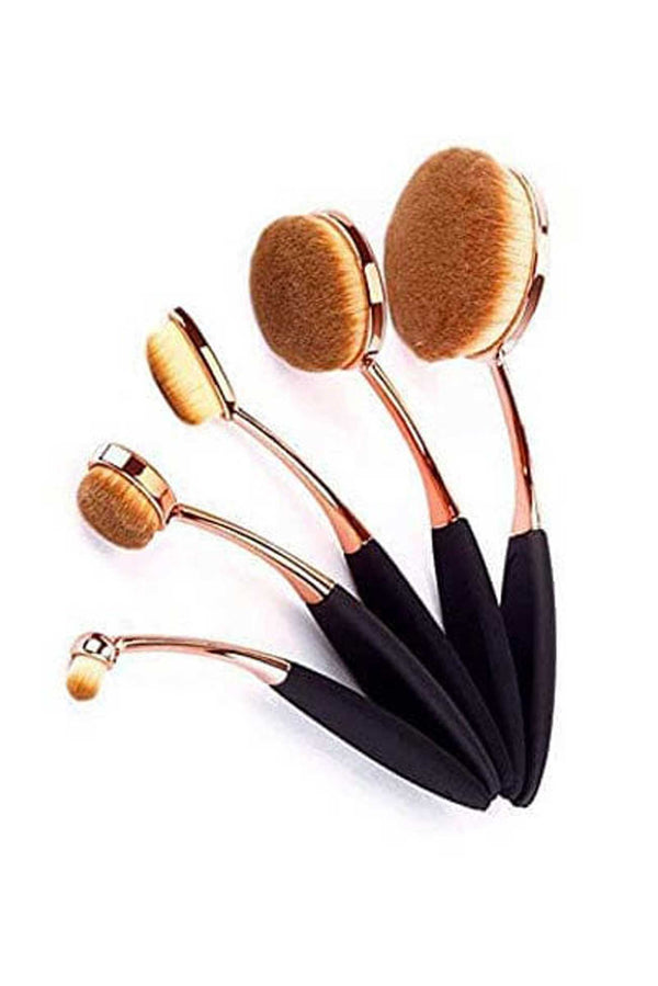 Elo Foundation Contour Concealer Eyeliner Blending Brushes Tool - Pack Of 5