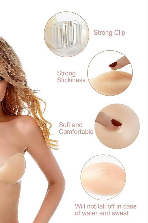 Elo Freebra Women's Stick On Strapless Silicone Bra Skin