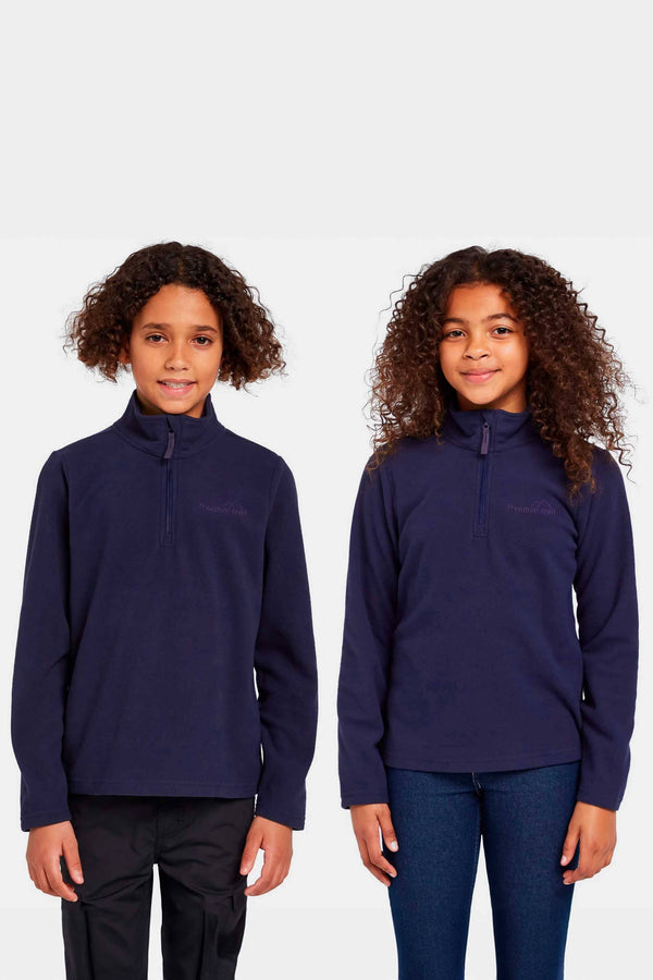 elo Freedom Trail Girl's Quarter Zipper Polar Fleece Sweat Shirt Purple