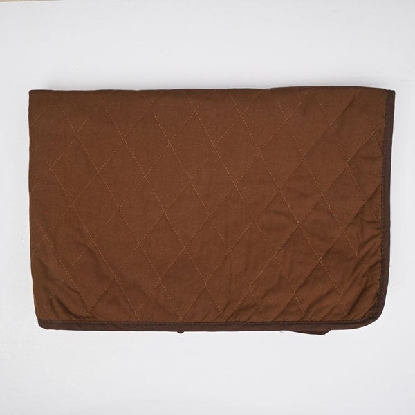 elo Fridge Cover Made By Dual Layer Cotton Polyster Filling Quilted Fabric Washable Stuff Brown