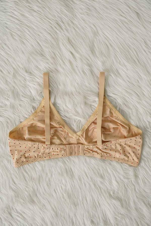 Elo Galaxy Women's Dots Printed Stretchable Bra Skin