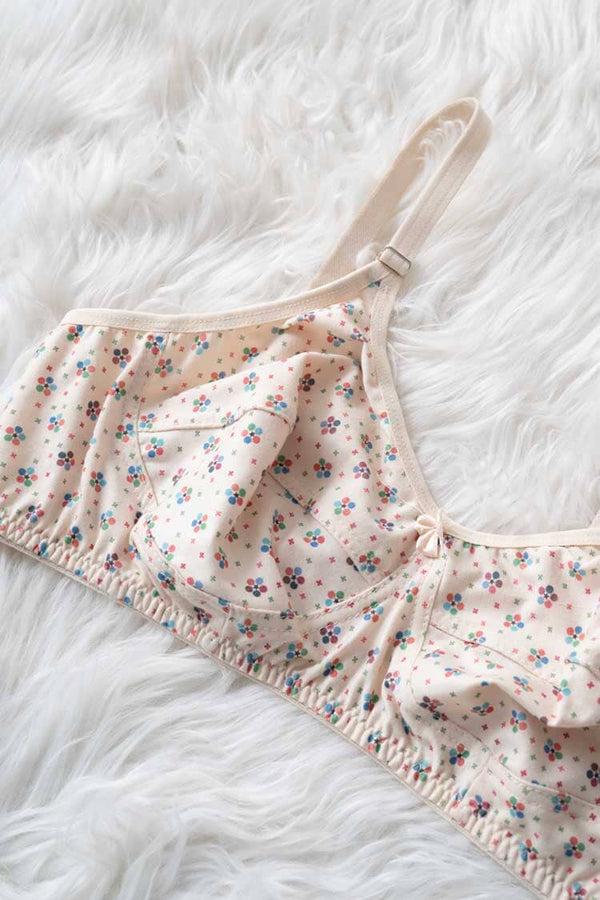 Elo Galaxy Women's Floral Stretchable Premium Bra Skin