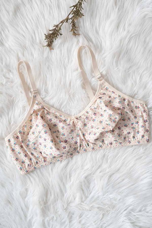 elo Galaxy Women's Floral Stretchable Premium Bra Skin