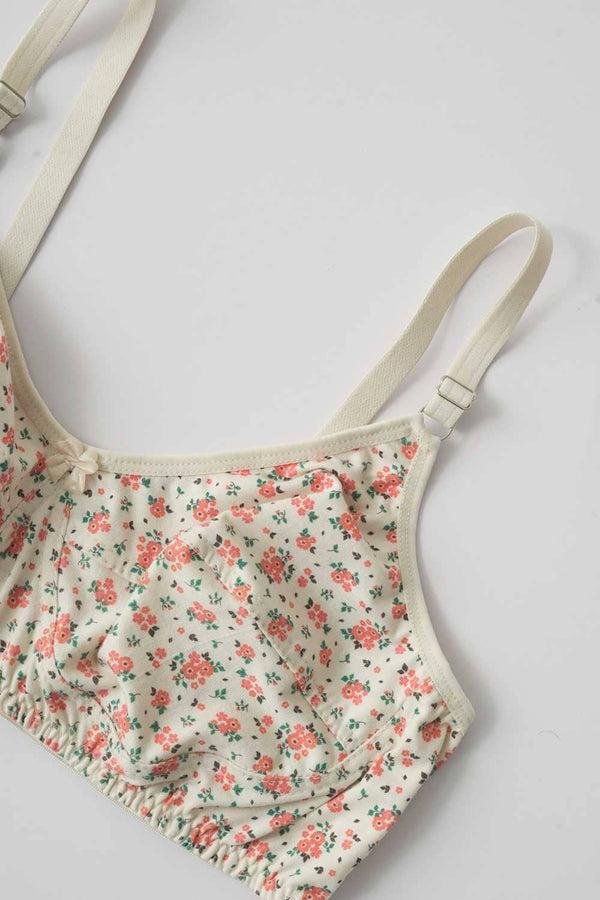 Elo Galaxy Women's Tiny Flower Stretchable Bra Skin