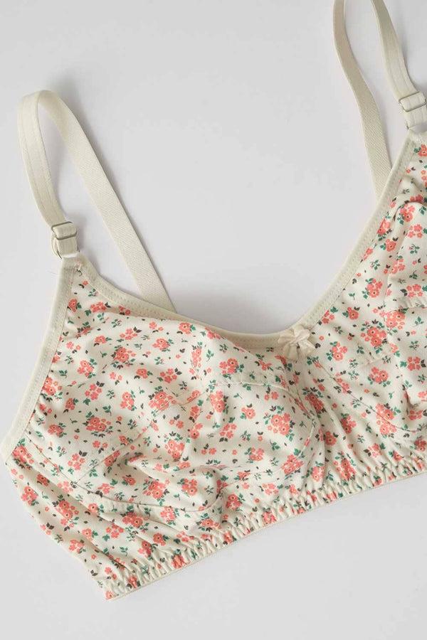 Elo Galaxy Women's Tiny Flower Stretchable Bra Skin