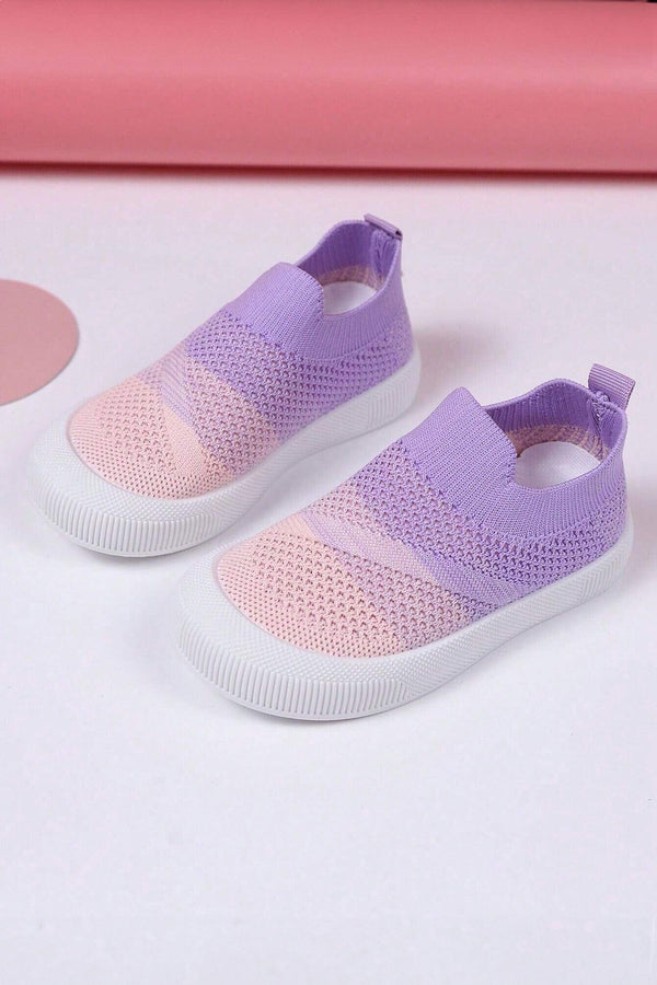 elo Girl's El Paso Slip-On Sneakers Purple & Powder Pink