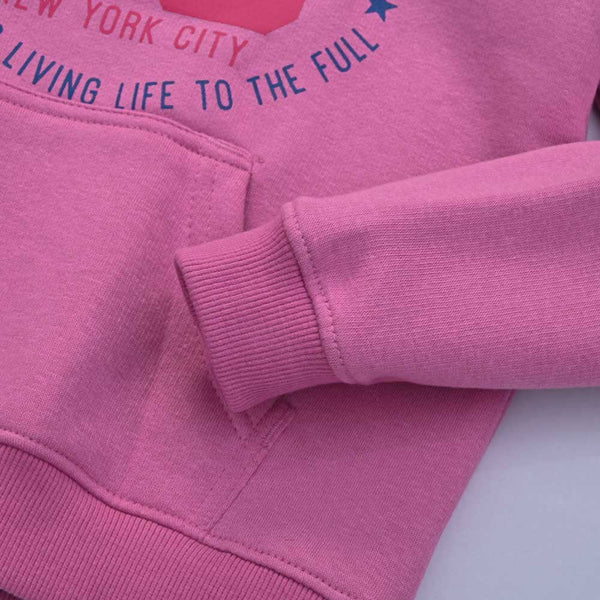 Elo Girl's Lyallpur 95 Printed Pullover Hoodie Cream