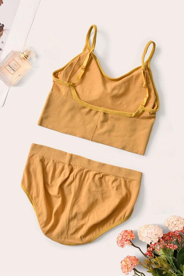 Elo Girl's/Women's Butterfly Printed Bidi Bra & Brief Set Black