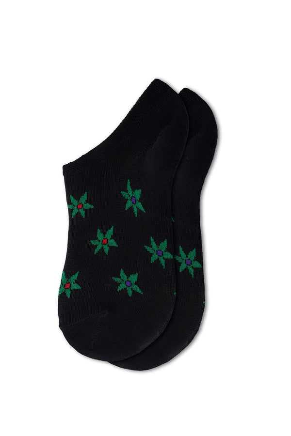 Elo Gol Women's Printed Ankle Socks - Pack Of 3 Black