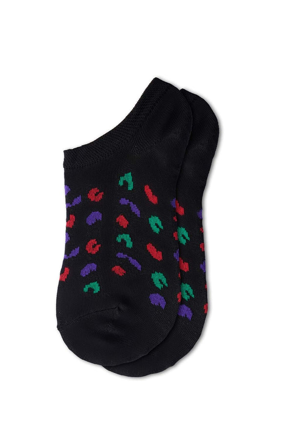 Elo Gol Women's Printed Ankle Socks - Pack Of 3 Black