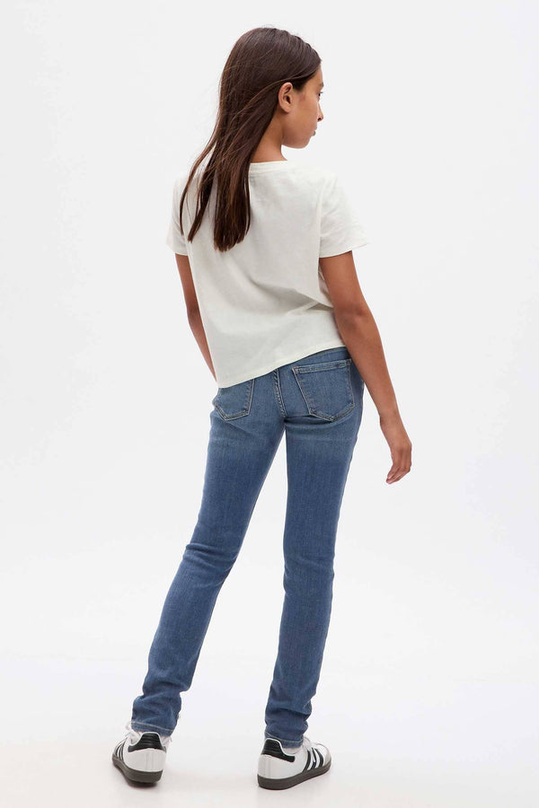 Elo GP Girl's Distressed Super Skinny Denim Light Blue