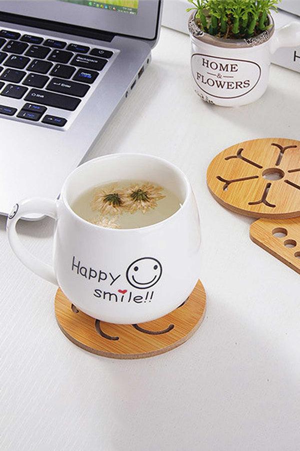 Elo Heat Insulated Wooden Mat Placement Tea Coaster D1