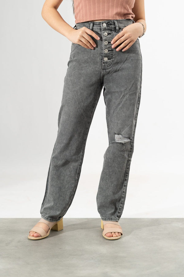 elo Hillerod Women's Premium Distress Denim Charcoal
