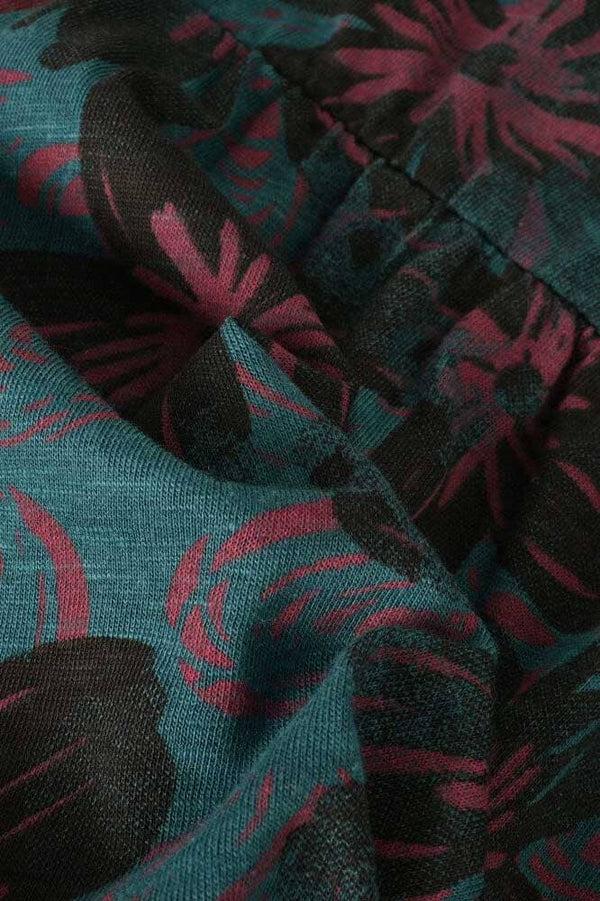 Elo HM Girl's Enchanting Floral Sleeveless Flare Dress Zinc