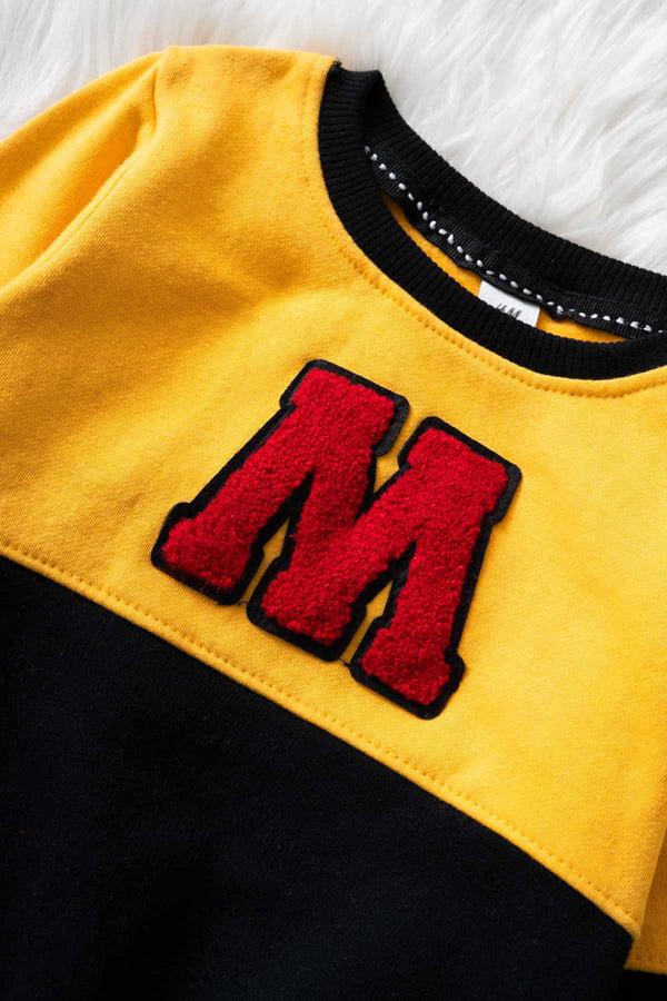 Elo HM Kid's Mickey Mouse Fleece Sweatshirt Black & Coral