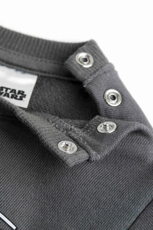 Elo HM Kid's Star Wars Printed Terry Sweat Shirt Dark Grey
