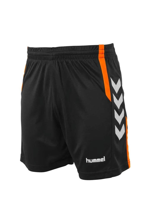 Elo HML Men's Dotted Arrow Activewear Shorts Black & Orange