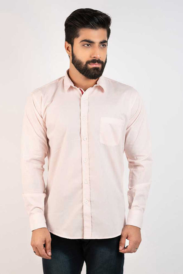 elo Hopio Men's Salihorsk Solid Style Casual Shirt Pink