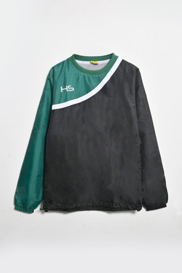 elo HS Men's Contrast Style Pullover Rain Shirt Black