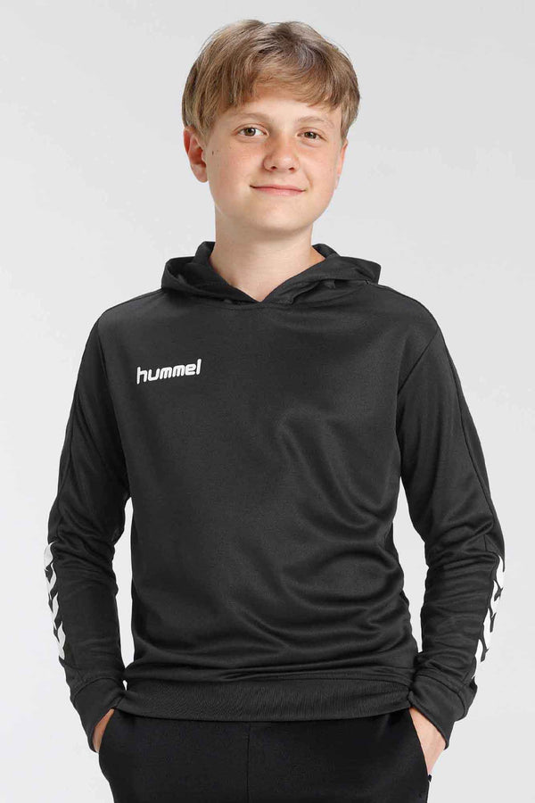 Elo Hummel Boy's Arm Arrow Printed Sports Pullover Hoodie Blue