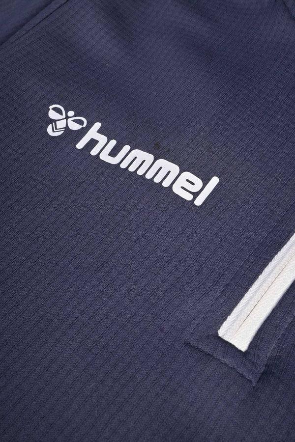 Elo Hummel Boy's Arrow Arm Printed Quarter Zipper Sweat Shirt Navy