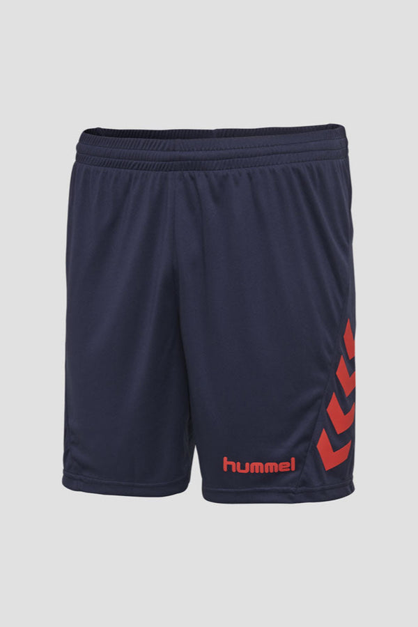 elo Hummel Boy's Down Arrow Style with Hummel Printed Activewear Shorts Navy & Red