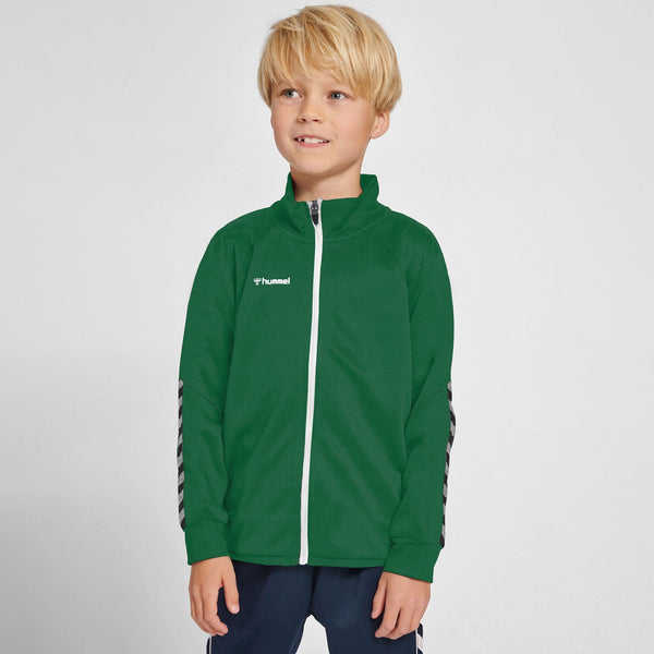 elo Hummel Boy's Foreman Arrow Printed Sports Zipper Jacket Green