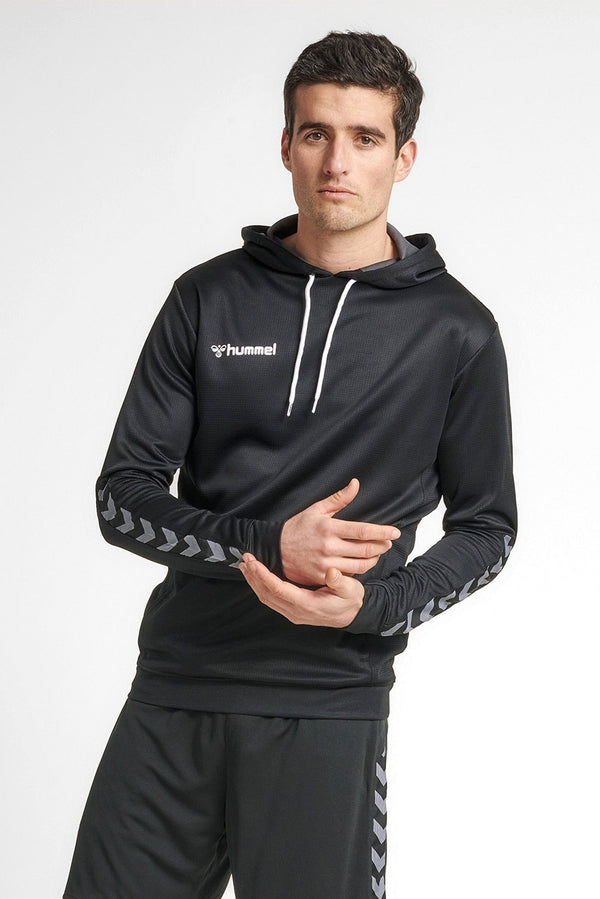 Elo Hummel Men's Arrow Arms Activewear Pullover Hoodie Red