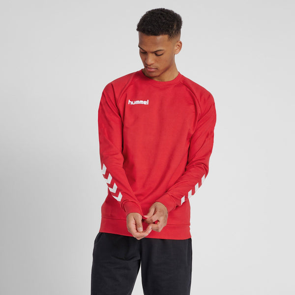 elo Hummel Men's Arrow Arms Activewear Sweat Shirt Red