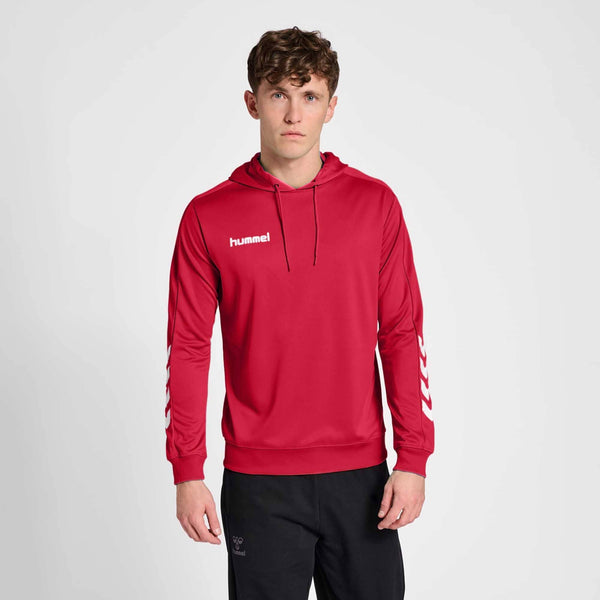 elo Hummel Men's Arrow Arms Activewear Windsor Pullover Hoodie Red