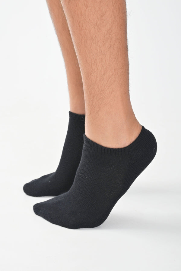 Elo Identic Men's Classic Low Cut Socks - Pack Of 3 Black
