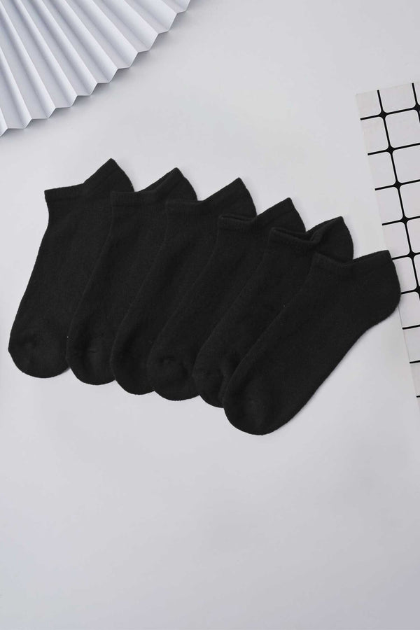 Elo Identic Men's Classic Low Cut Socks - Pack Of 3 Black