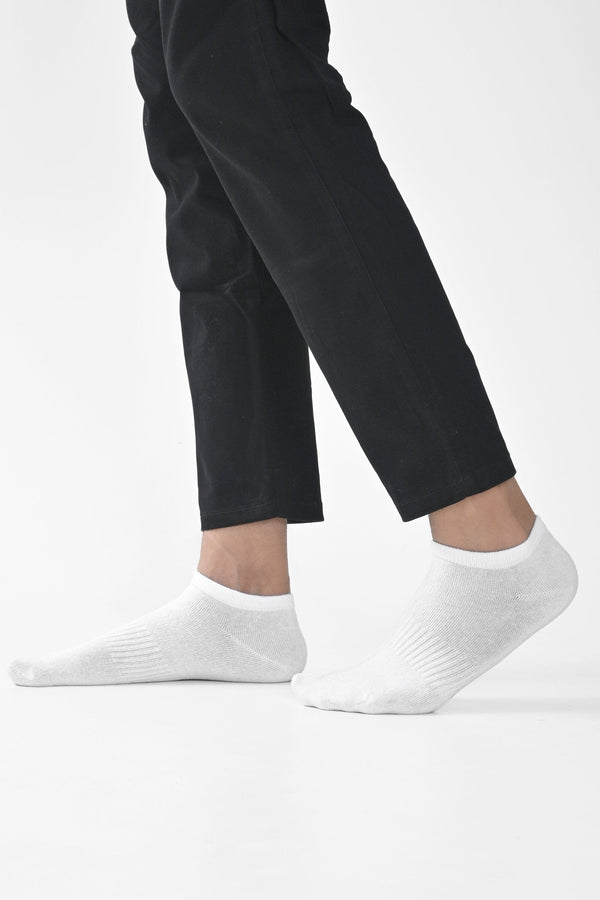 Elo Identic Men's Salford Low Cut Socks - Pack Of 3 White