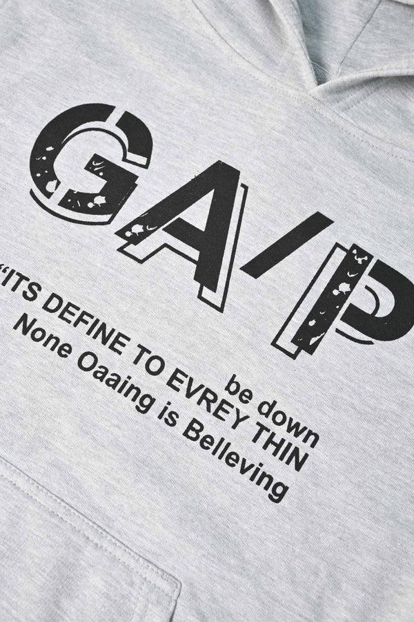 Elo Independent Kid's Printed Pullover Hoodie Heather Grey