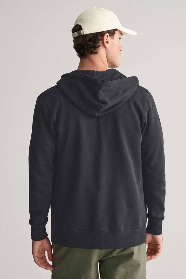Elo Independent Men's Fleece Zipper Hoodie Charcoal