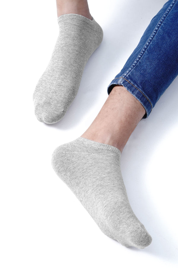 Elo Infinity Men's Low Cut Socks - Pack Of 3 Cool Grey