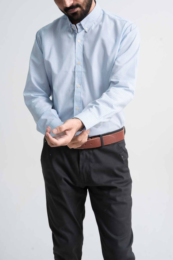 Elo Jamclo Originals Men's Button Down Casual Shirt Sky