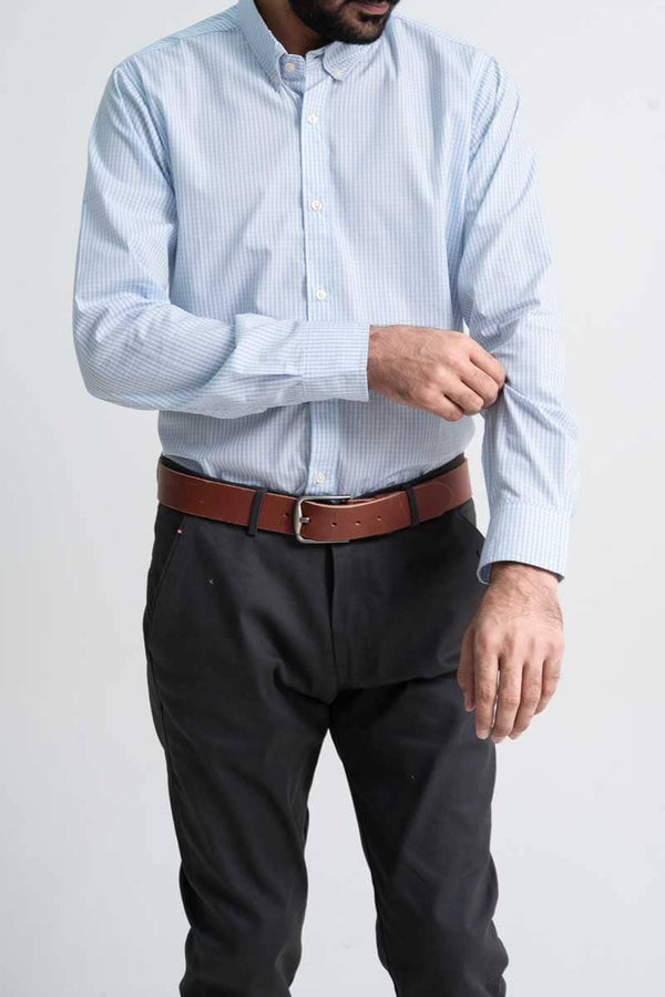 elo Jamclo Originals Men's Button Down Casual Shirt Sky