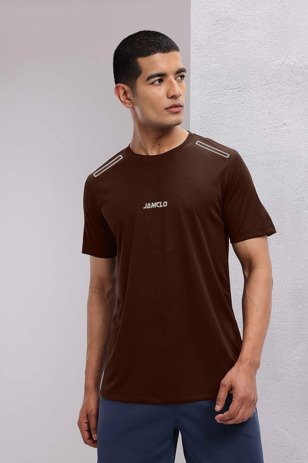 Elo Jamclo Originals Men's Dry Fit Printed Activewear Tee Shirt Black