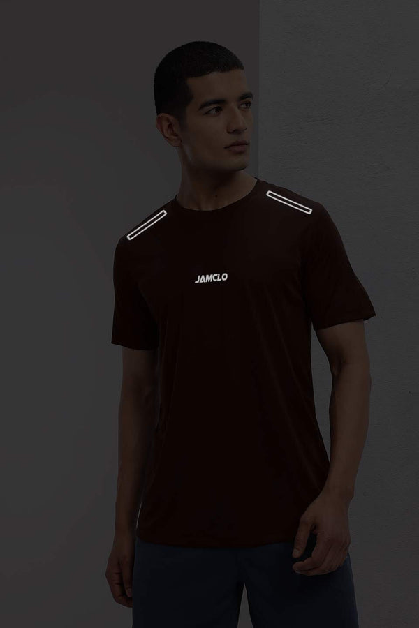 Elo Jamclo Originals Men's Dry Fit Printed Activewear Tee Shirt Black