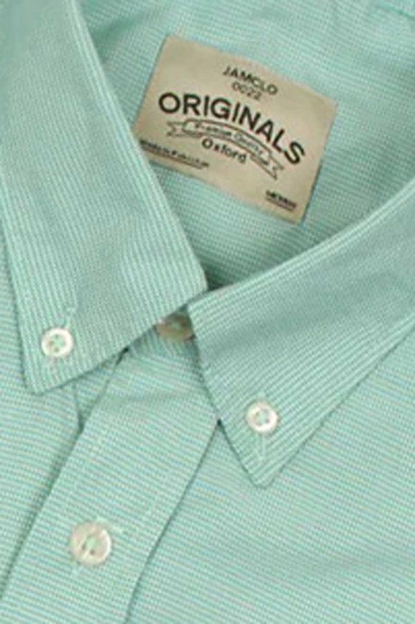 Elo Jamclo Originals Men's Mini Grid Casual Shirt Green