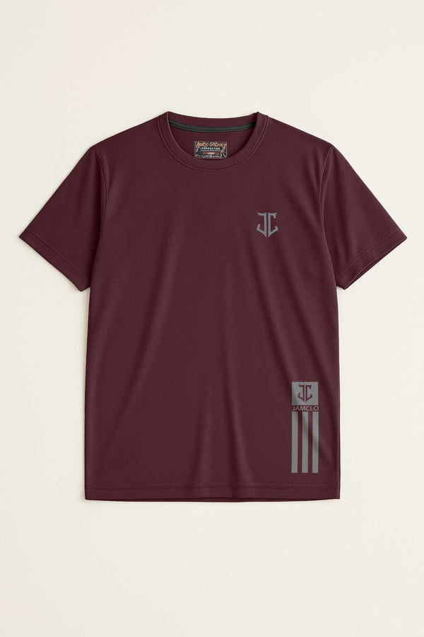 Elo Jamclo Originals Men's Reflective Logo Activewear Tee Shirt Brown