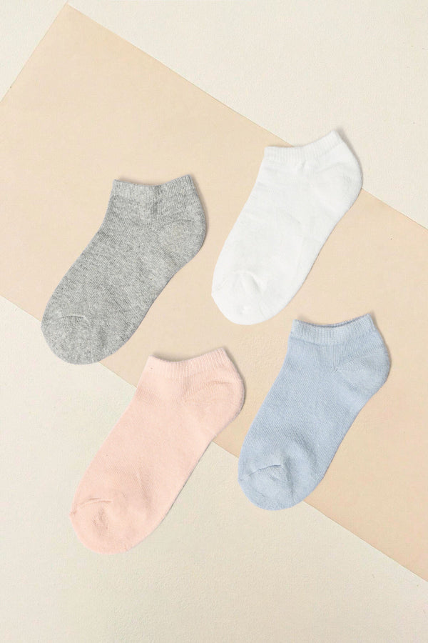 Elo Janina Women's Essen Low Cut Socks - Pack Of 3 Powder Blue