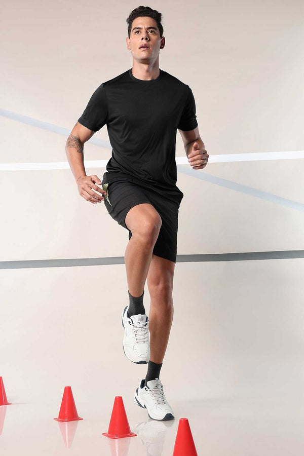 Elo Jay Cee Men's Basic Dry Fit Activewear Tee Shirt Grey