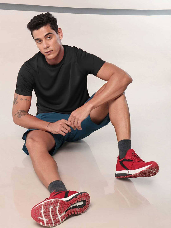 Elo Jay Cee Men's Basic Dry Fit Activewear Tee Shirt Grey