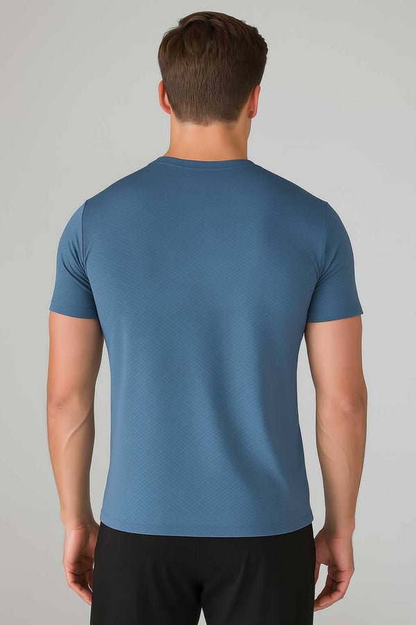 Elo Jay Cee Men's Four-Way Stretch Dry Fit Activewear Tee Shirt Grey