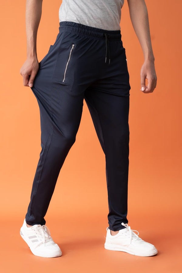 Elo Jay Cee Men's Four-Way Stretchable Activewear Trousers Black